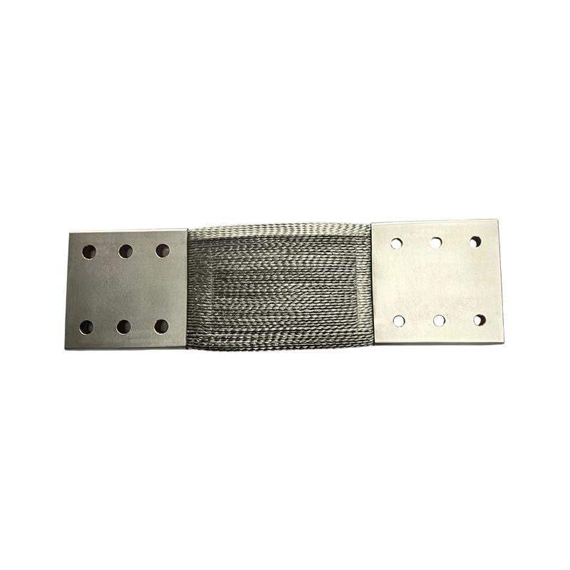 Conector flexible de cinta trenzada